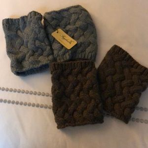 Boot topper leg warmers